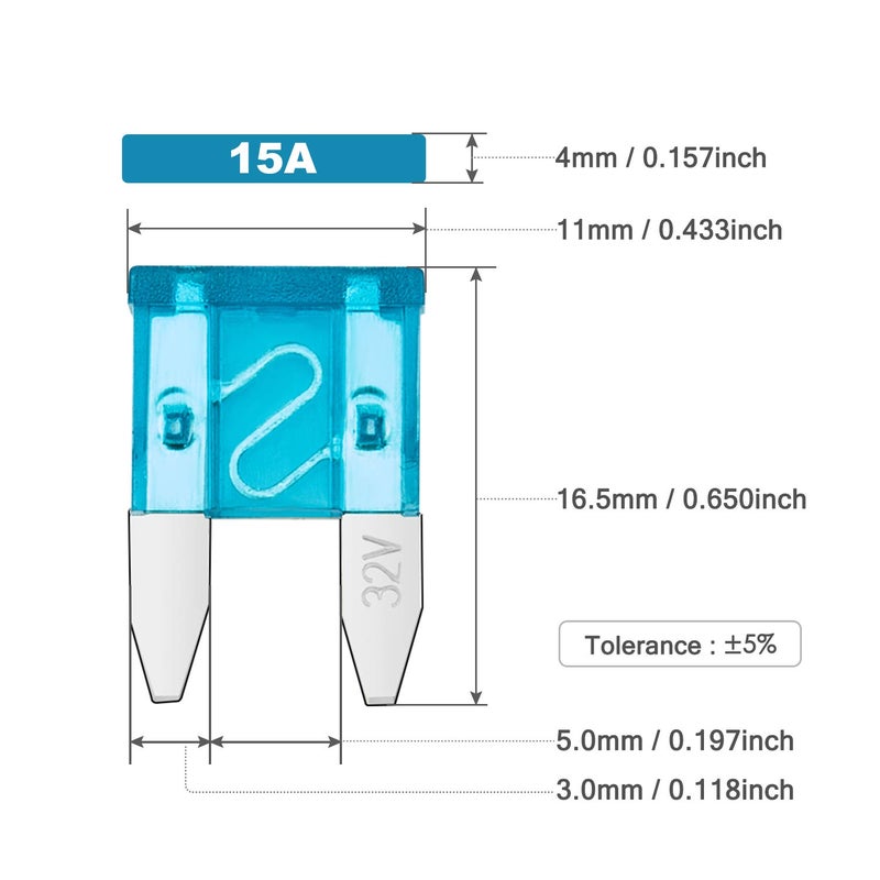 CHANZON [UL Wire] Chanzon 5Pcs 14awg Add-a-Circuit Fuse Tap Adapter ATM/Mini Fuse Holder for 30A Automotive Car Motorcycle - Image 2